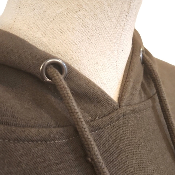 Mens Among equals army green hoodie size Medium - Picture 5 of 13